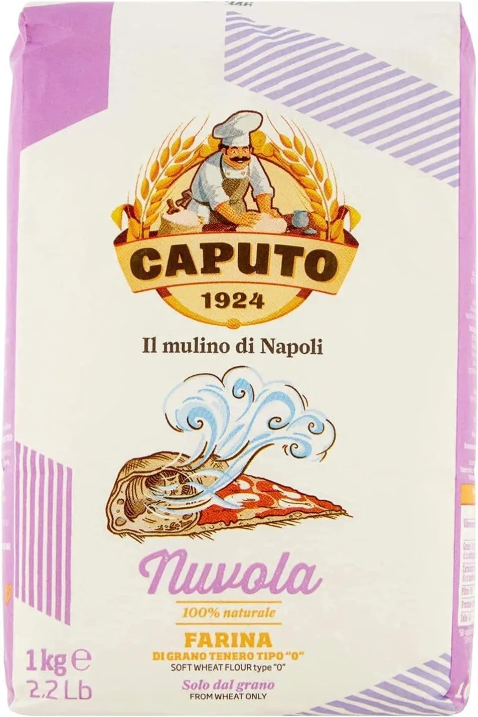 10x Farina Molino Caputo Nuvola Pizza Napoli Farine Pour Pâte Légère 1 Kg 100 % Naturelle