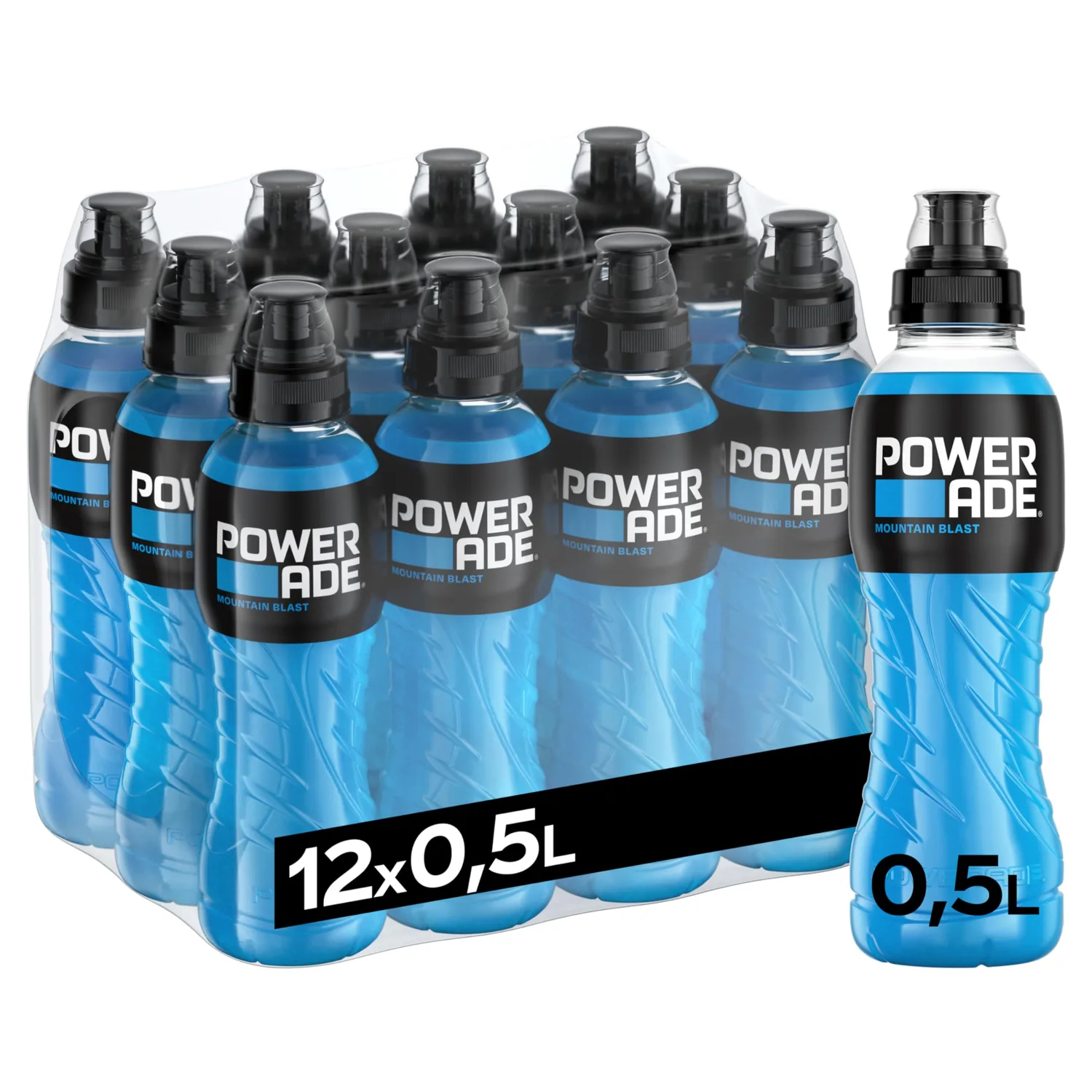 12x Powerade Frutti Di Bosco Bevanda Energetica Boisson Énergétique Baies Sauvages 50 Cl