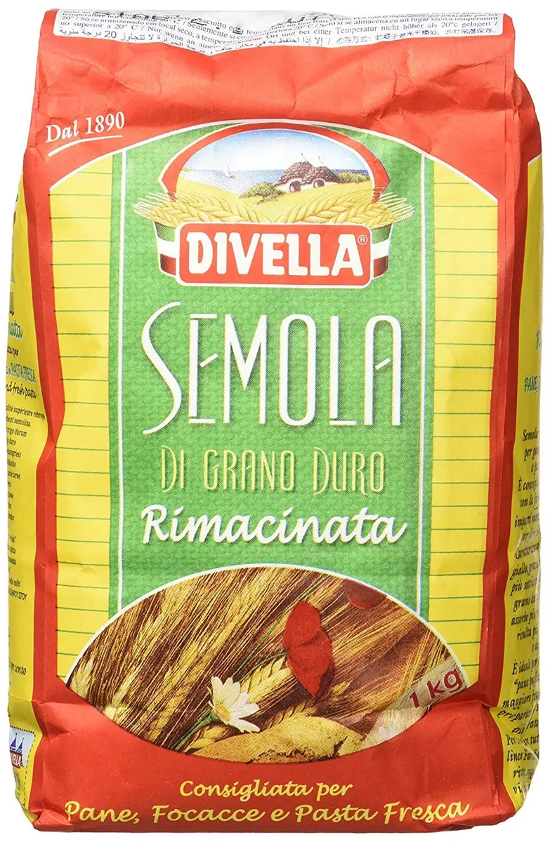 12x Divella Semola Di Grano Duro Rimacinata Semoule De Blé Dur 1kg