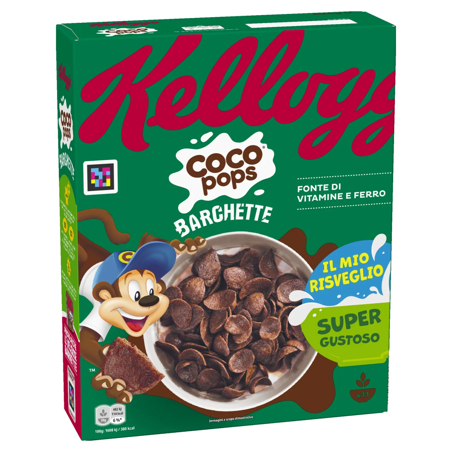 Kellogg's Coco Pops | Barquettes Au Chocolat | Avec Blé Grillé Et Chocolat | Emballage Simple De 330g (1 X 330g)