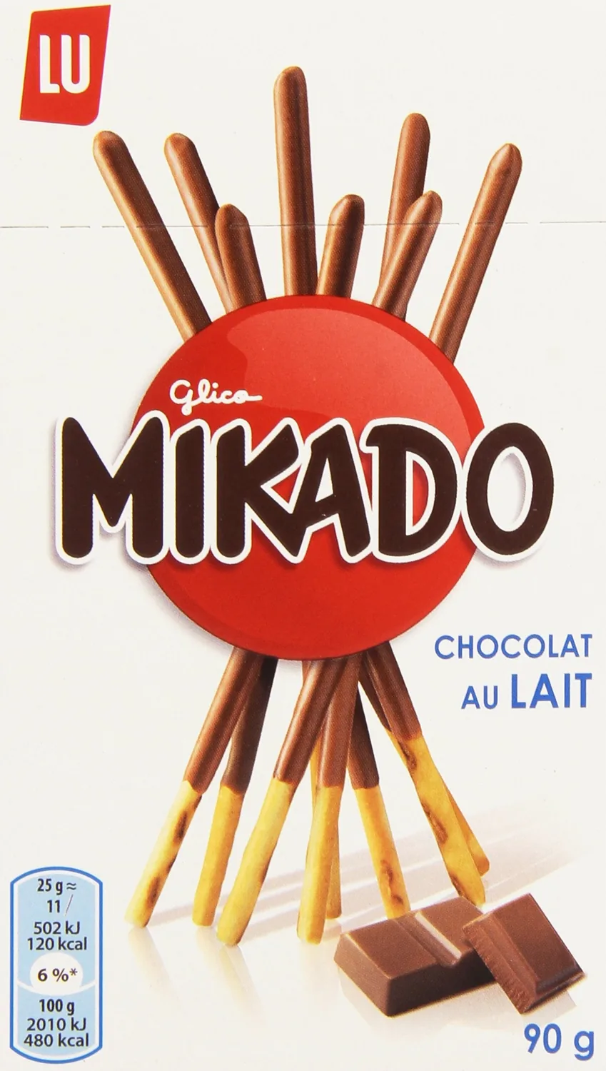 Lu Mikado Au Chocolat Au Lait 90 G - Lot De 6