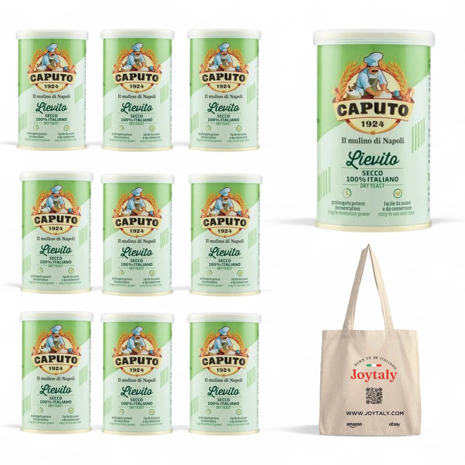 Caputo Lievito Secco Lot De 6 Levures Sèches 100 % Italiennes Pour Pizza Haute Activité 100 G