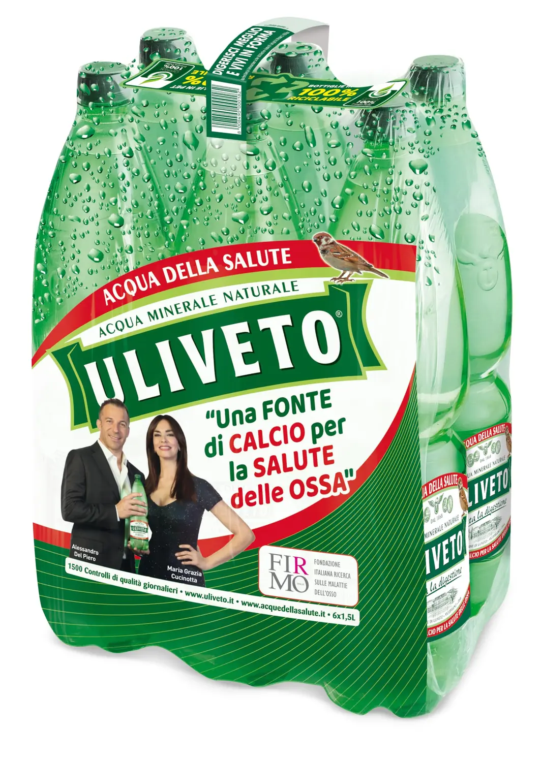 Acqua Uliveto Minerale Naturale Lt. 1.5 Confezione Da 6 Bottiglie (1000027890)