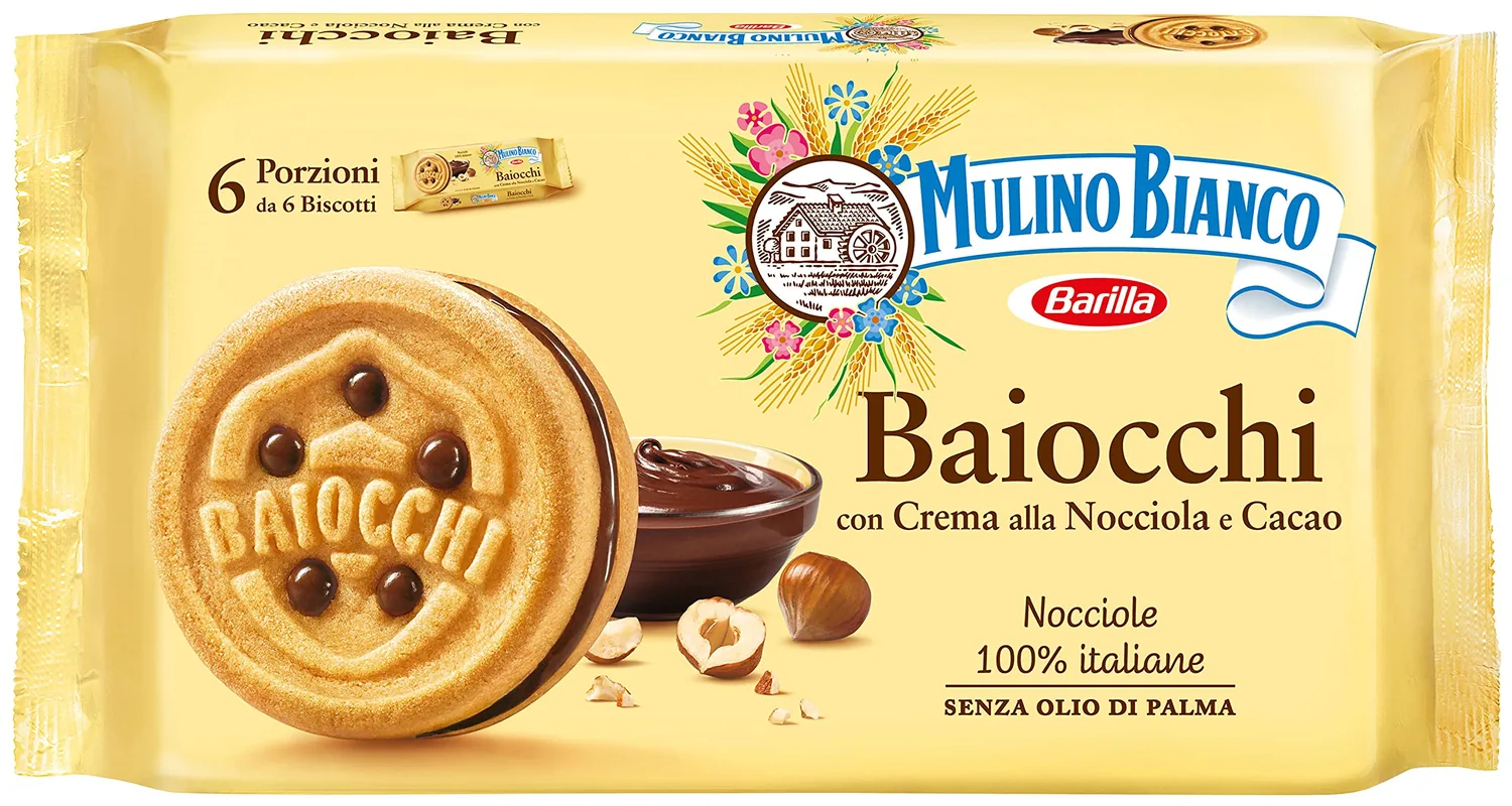 Barilla Biscuits Baiocchi Nocciola Snack 336 G