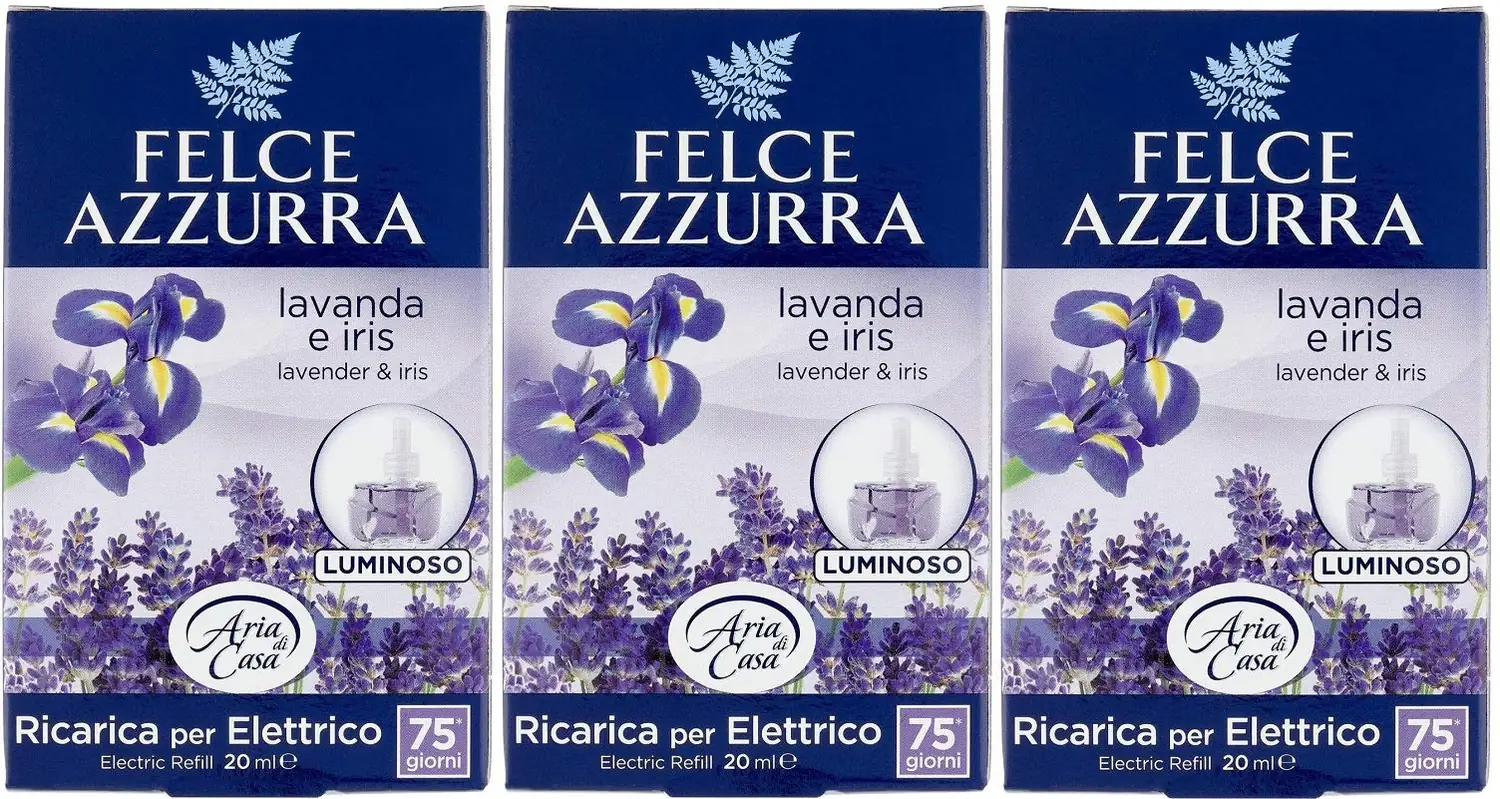 Felce Azzurra Aria Casa Lot De 3 Désodorisants Pour Chambre À Air Ambiant 20 Ml