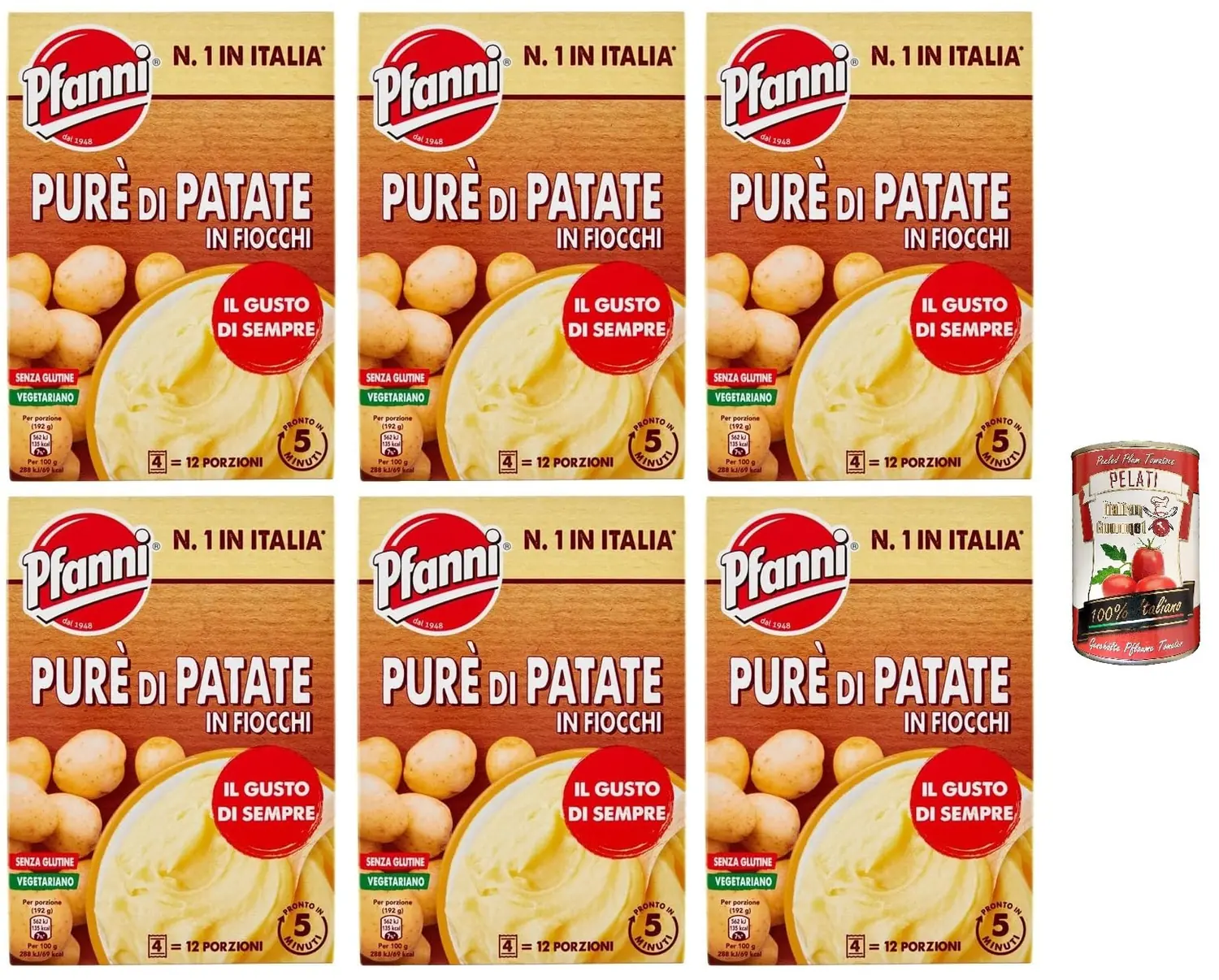 6 X Pfanni, Purée De Flocons De Pommes De Terre, Prêt En 5 Minutes, 300 G