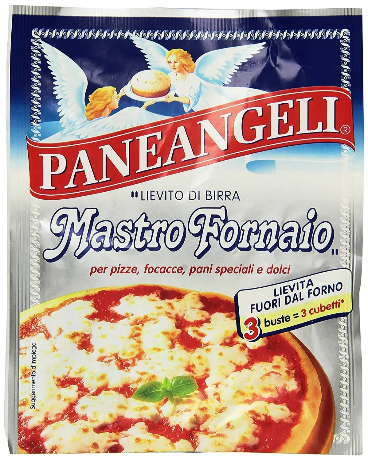 Paneangeli Lievito Di Birra Mastro Fornaio Lot De 12 Levures De Bière 3 X 7 G De Levure