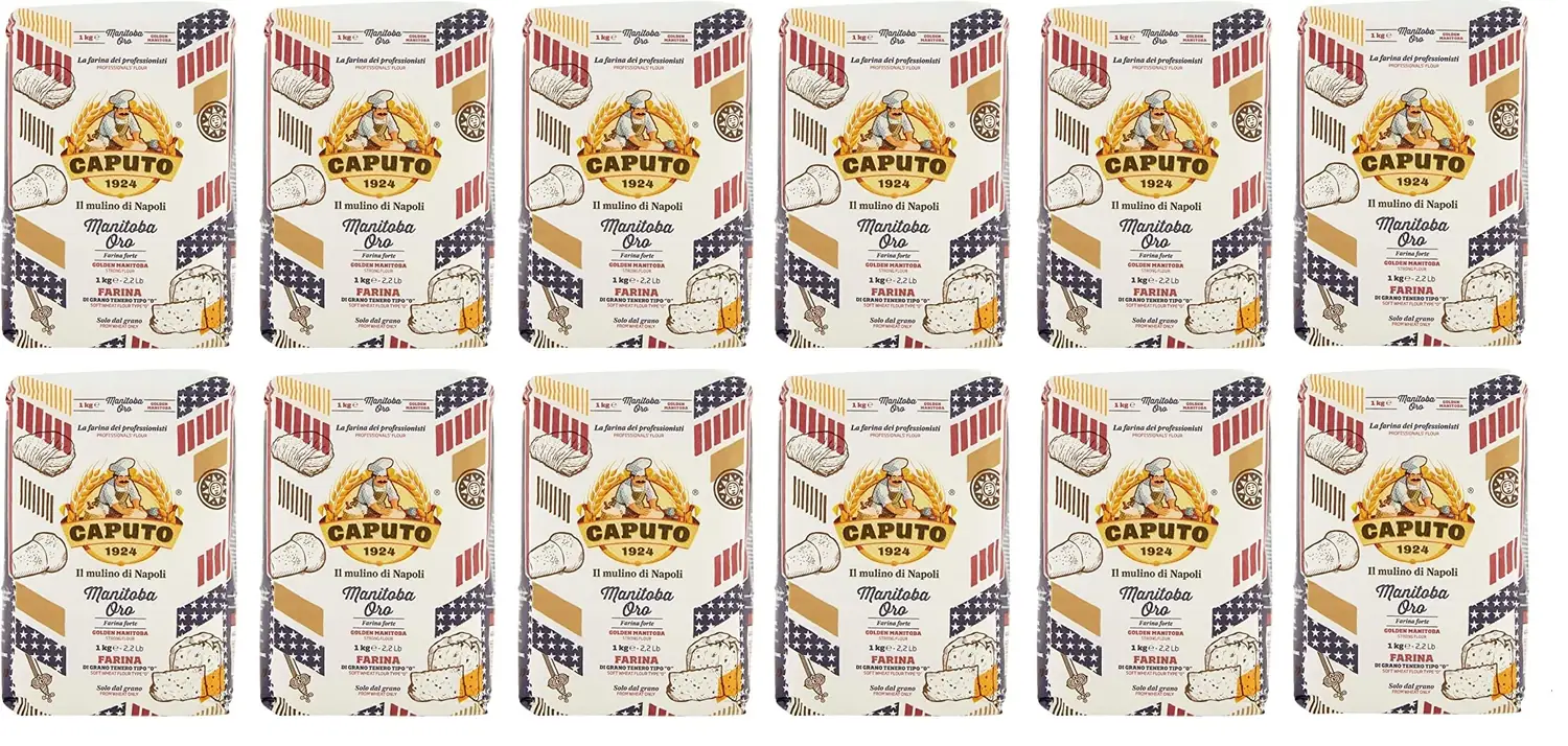 Caputo 12 X Manitoba Oro Type 0 Cm Solide Multi-Usages Farine 1 Kg Vos Besoins De Cuisson.
