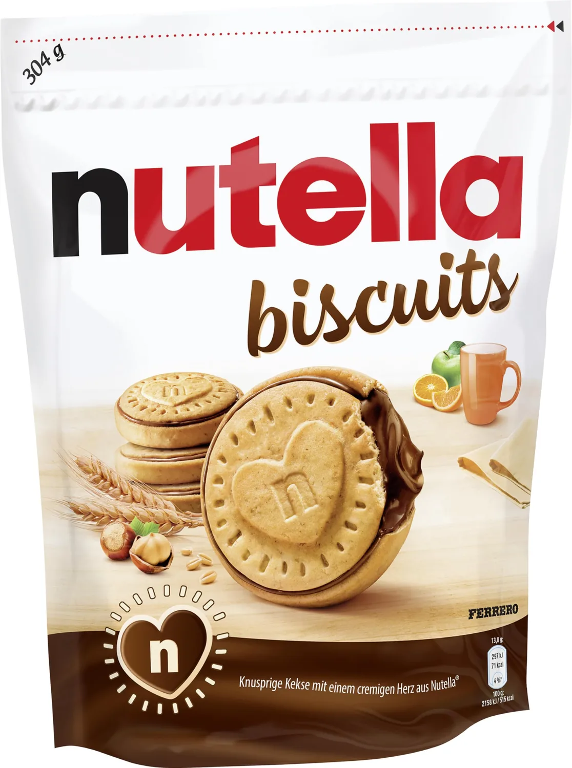 Nutella Ferrero Biscuits, 304g