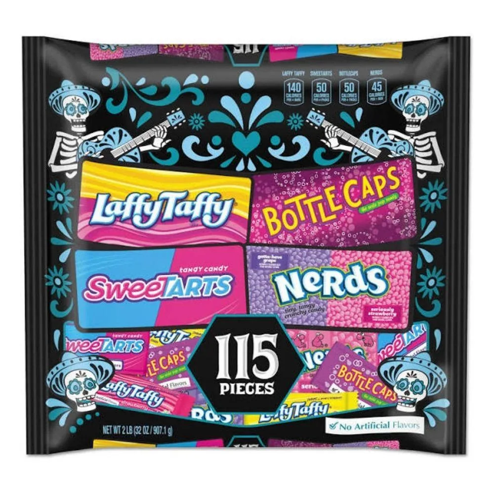 Bonbons au sucre assortis Wonka, paquet de bonbons assortis de 115 pièces