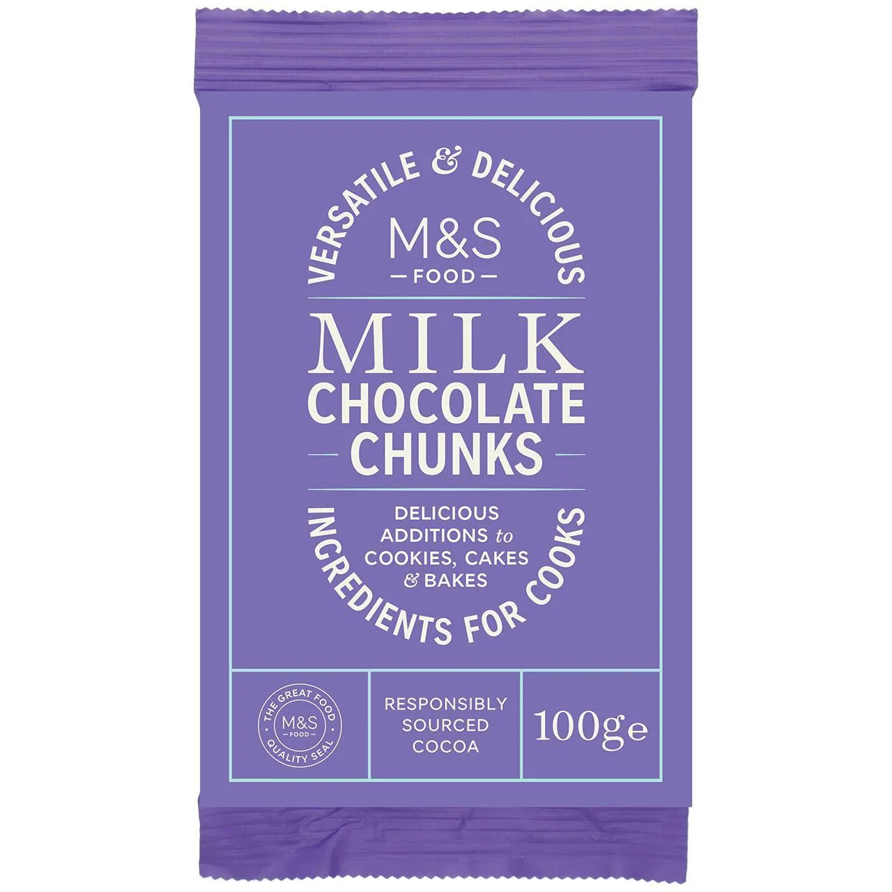 M&S Milk Chocolate Chunks 100g