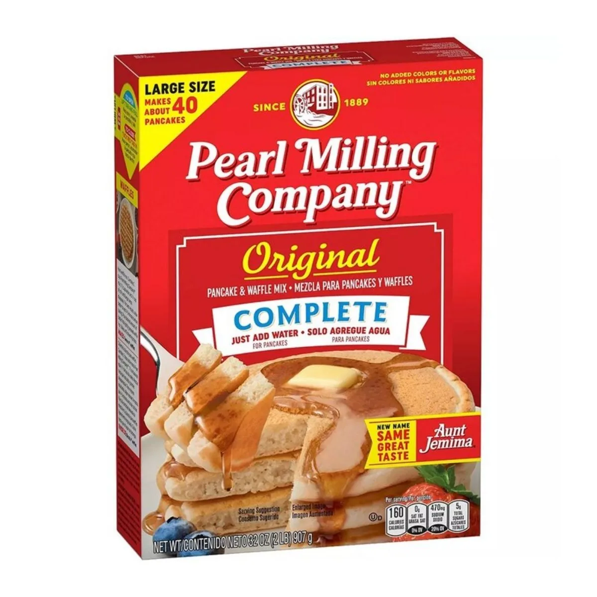 Aunt Jemima Pearl Milling Company Complete, préparation pour pancakes de 453g