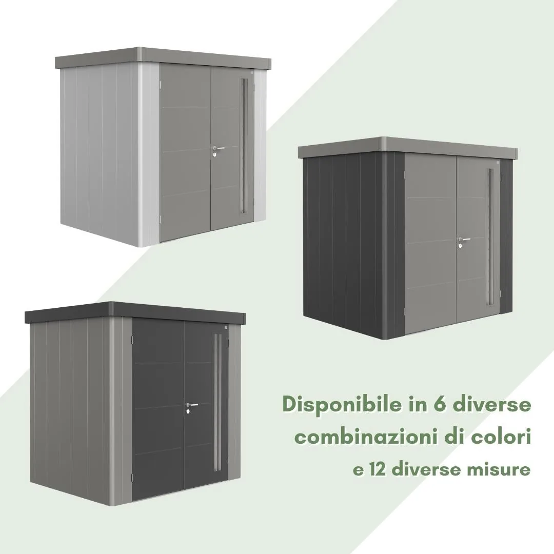 Neo Bicolore Porta Doppia - Casetta in lamiera