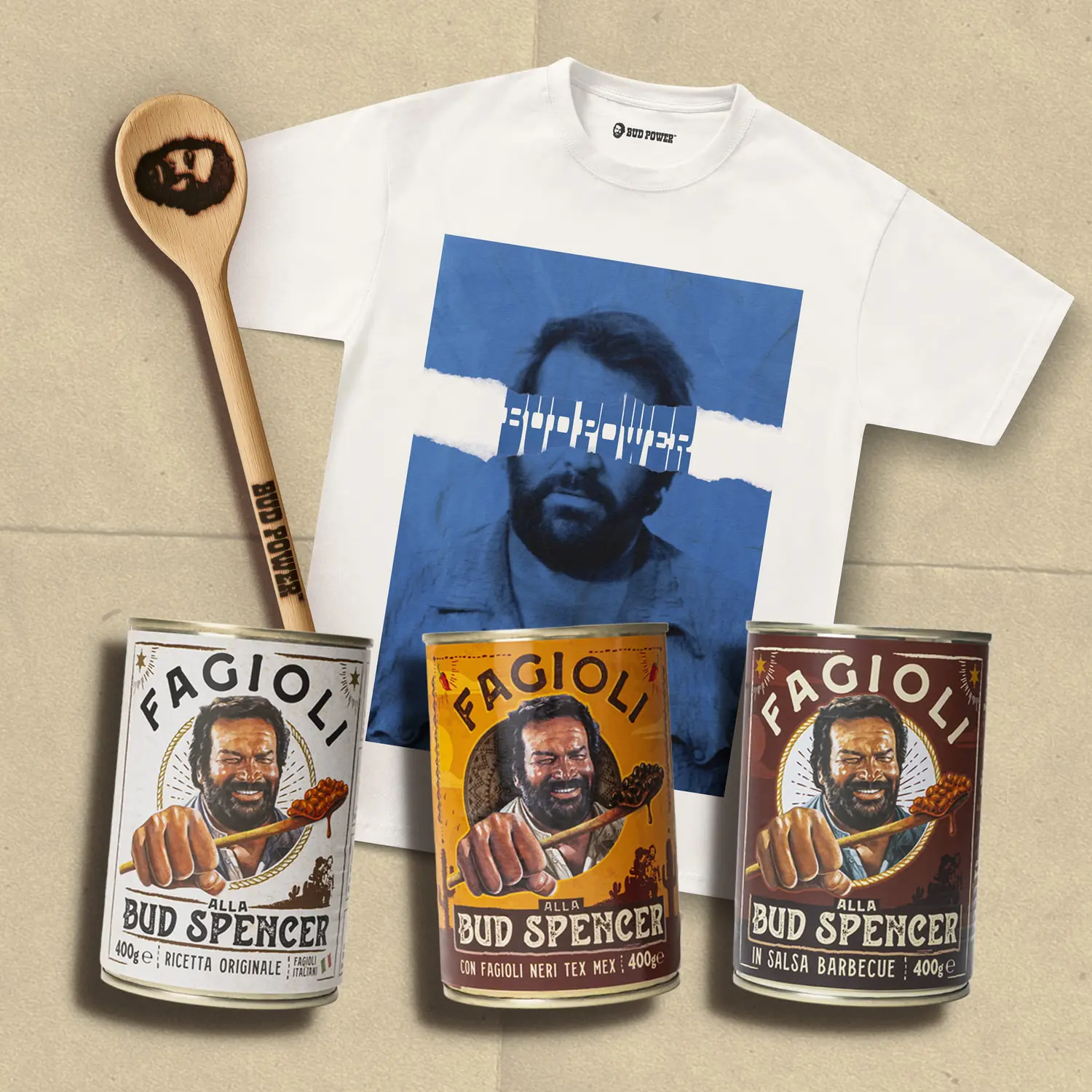 Bud Spencer Beans & T-Shirt Bundle