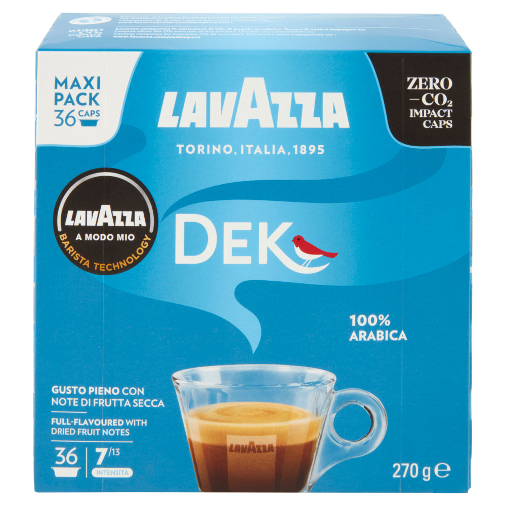 3x Caffè Lavazza DEK  36 Capsule Compatibile A Modo Mio 270g