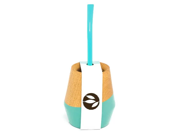 CALABAZA + BOMBILLA - LEGNO AZZURRO