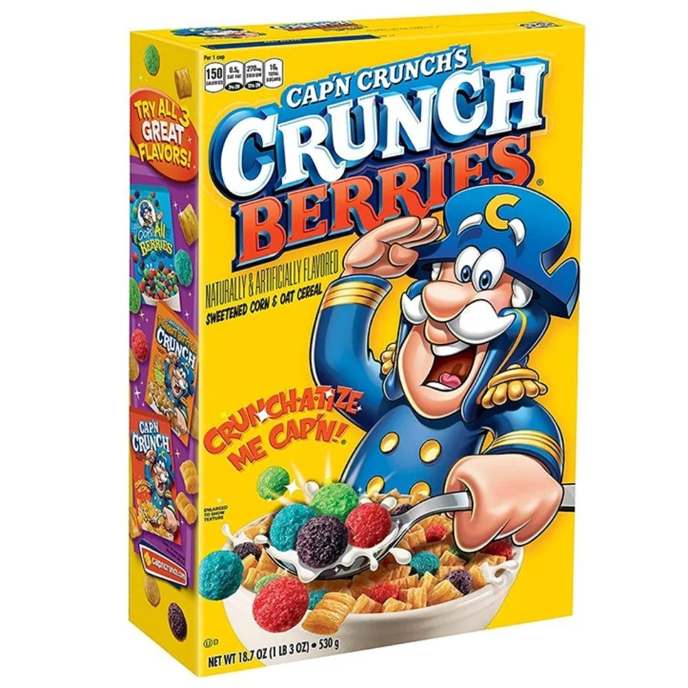 Cap'n Crunch Berries Grande Taille, céréales aux baies de 530g