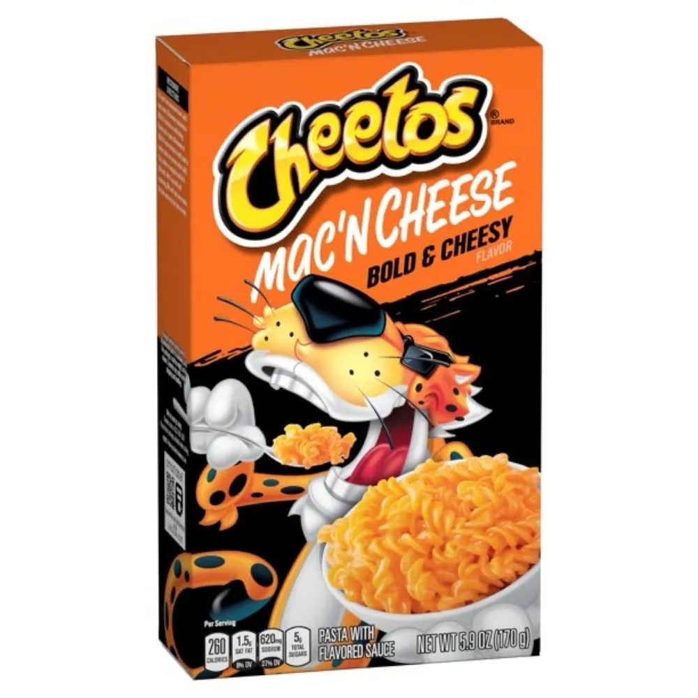 Cheetos Mac'n Cheese Bold & Cheesy Flavor, macaronis au goût de cheetos au fromage de 170g