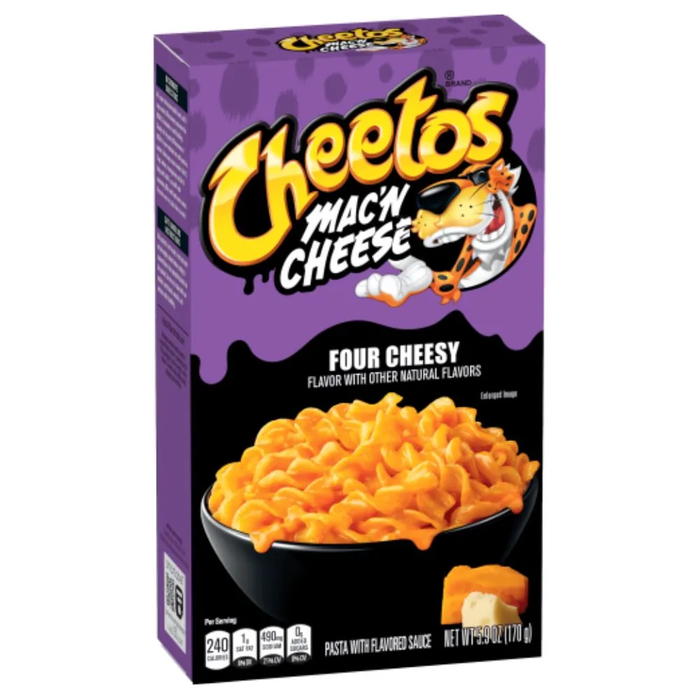 Cheetos Mac'n Cheese Four Cheesy Flavor, pâtes au goût de quatre fromages de 170g