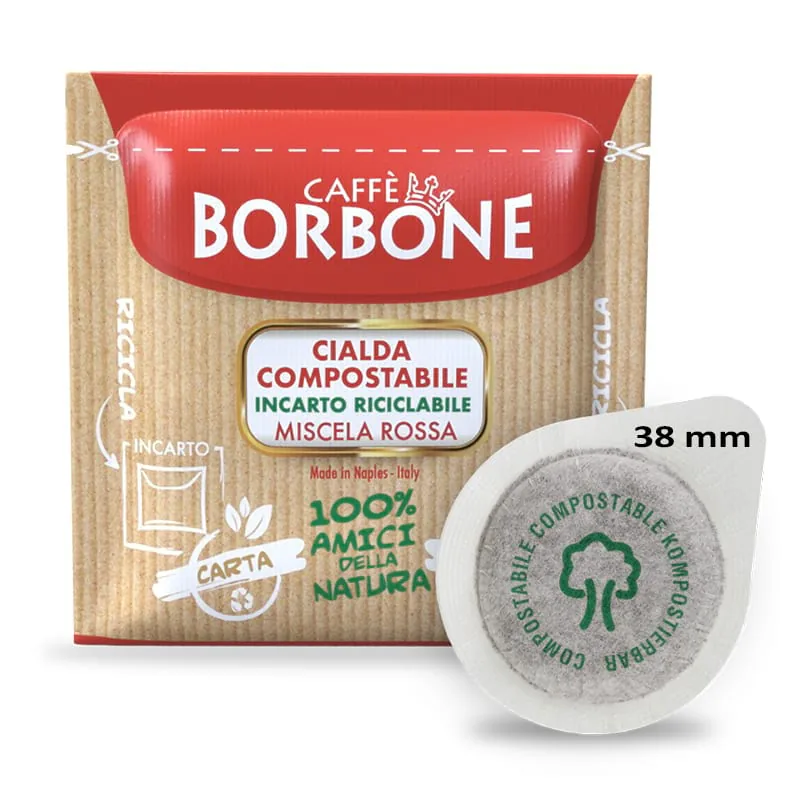 Caffè Borbone miscela Rossa - Cialde 38 mm