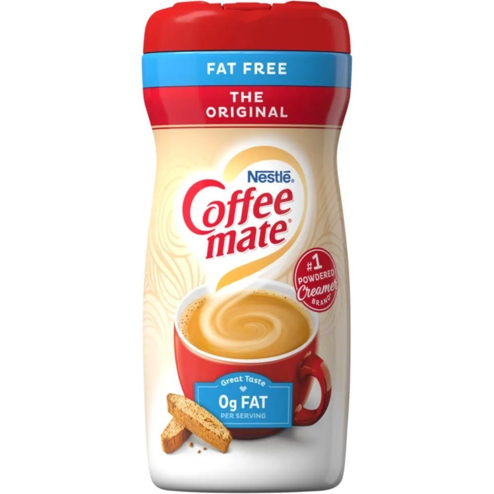 Coffee Mate Powder Original Fat Free, mélange en poudre pour café sans graisse de 453,5g