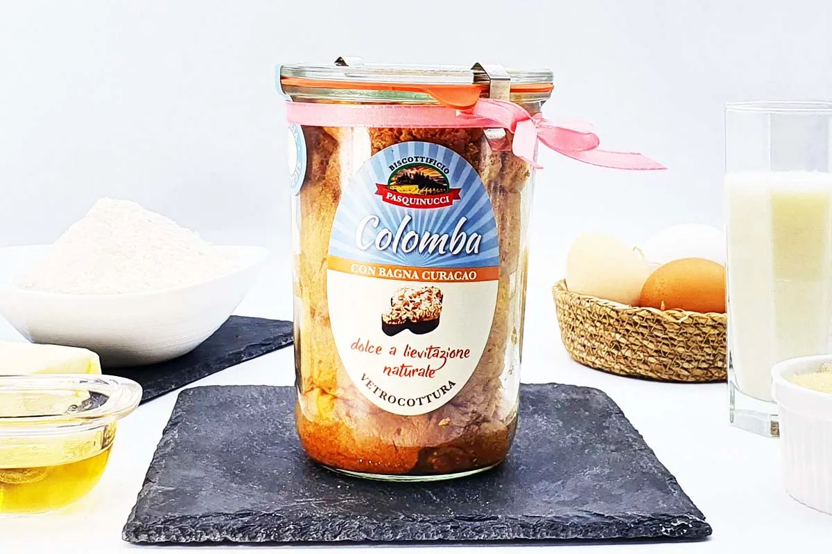 Colomba con bagna curacao
