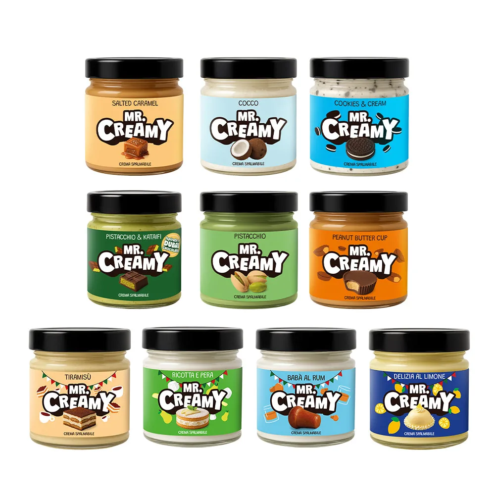 Combo Mr.Creamy "Pick&Mix", 3 crèmes à tartiner de 200g aux saveurs au choix