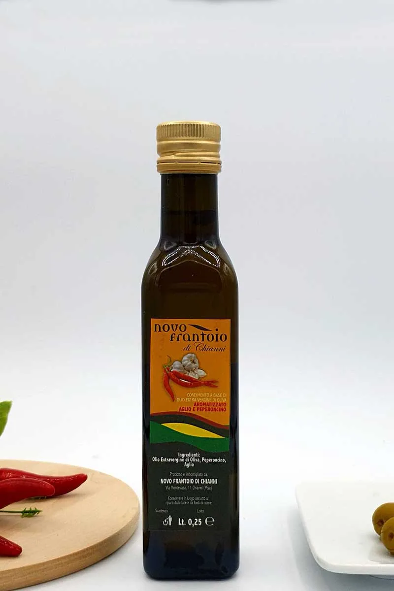 Condimento a base d'olio EVO aromatizzato al peperoncino