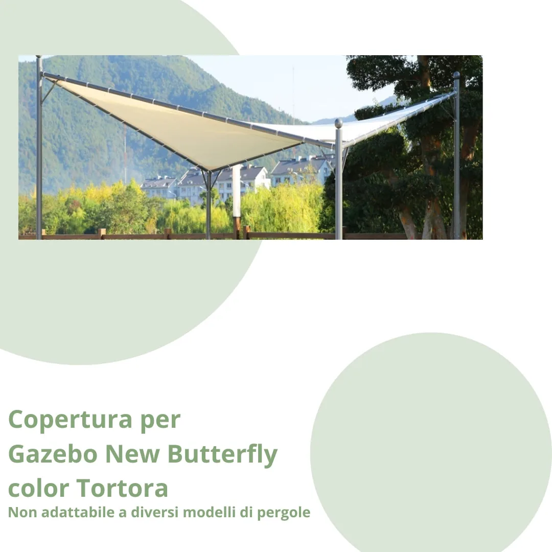 Copertura di Ricambio Gazebo New Butterfly color Tortora
