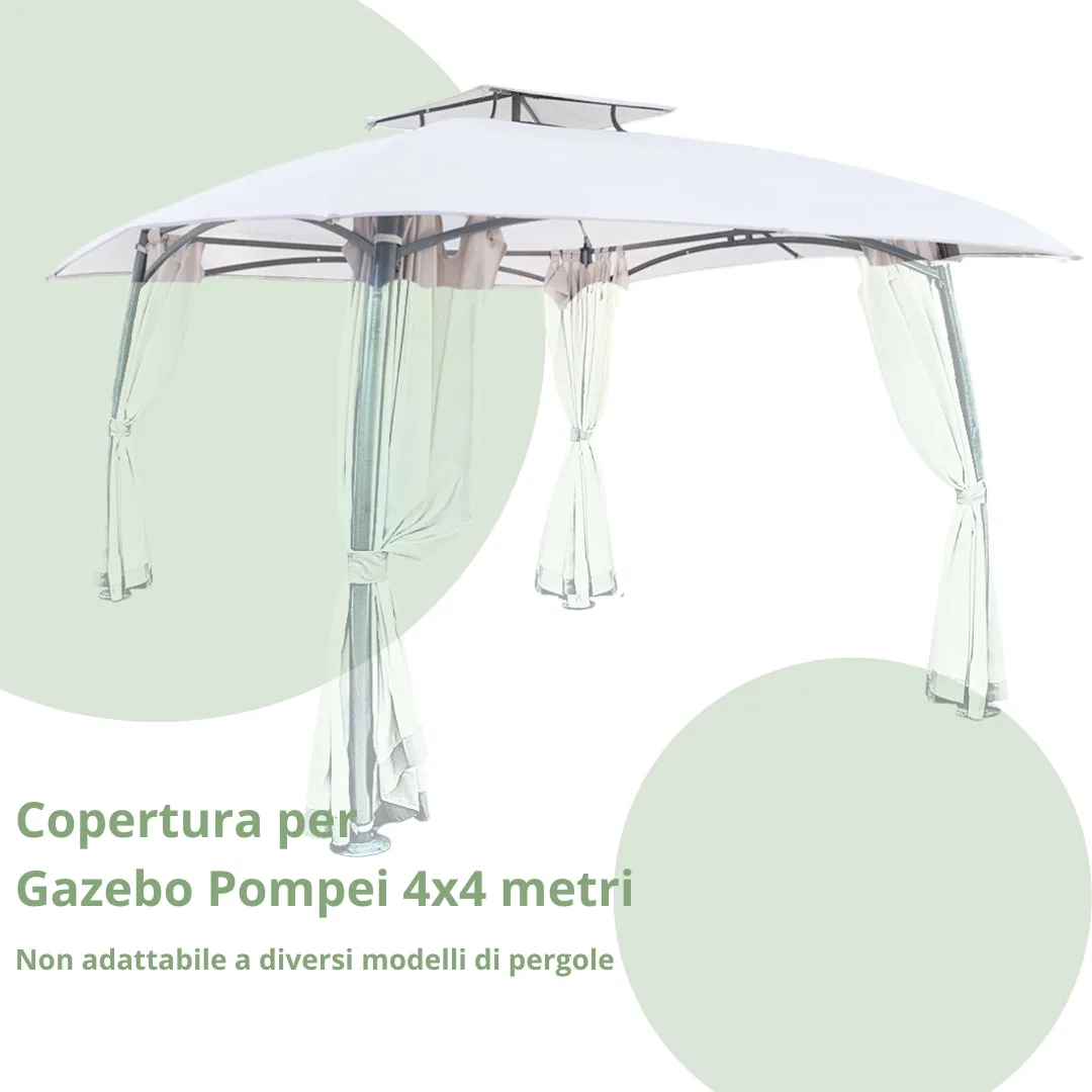 Copertura di Ricambio Gazebo Pompei 4 x 4 m