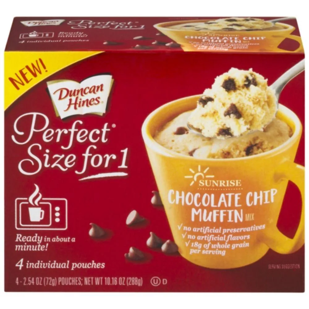 Duncan Hines Chocolate Chip Muffin, préparation pour gâteaux au chocolat de 288g