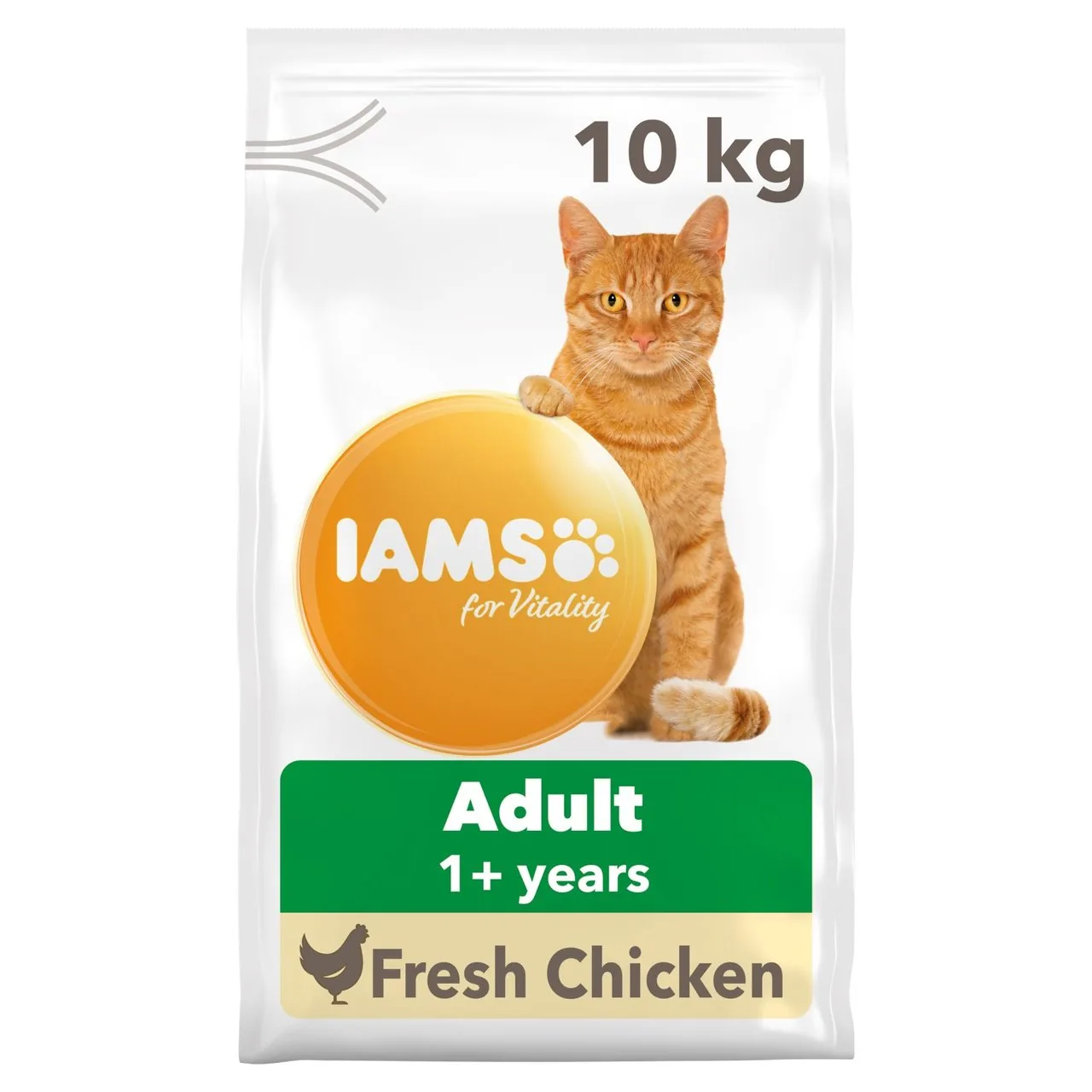 IAMS for Vitality Adult Cat Food with Fresh Chicken 10kg