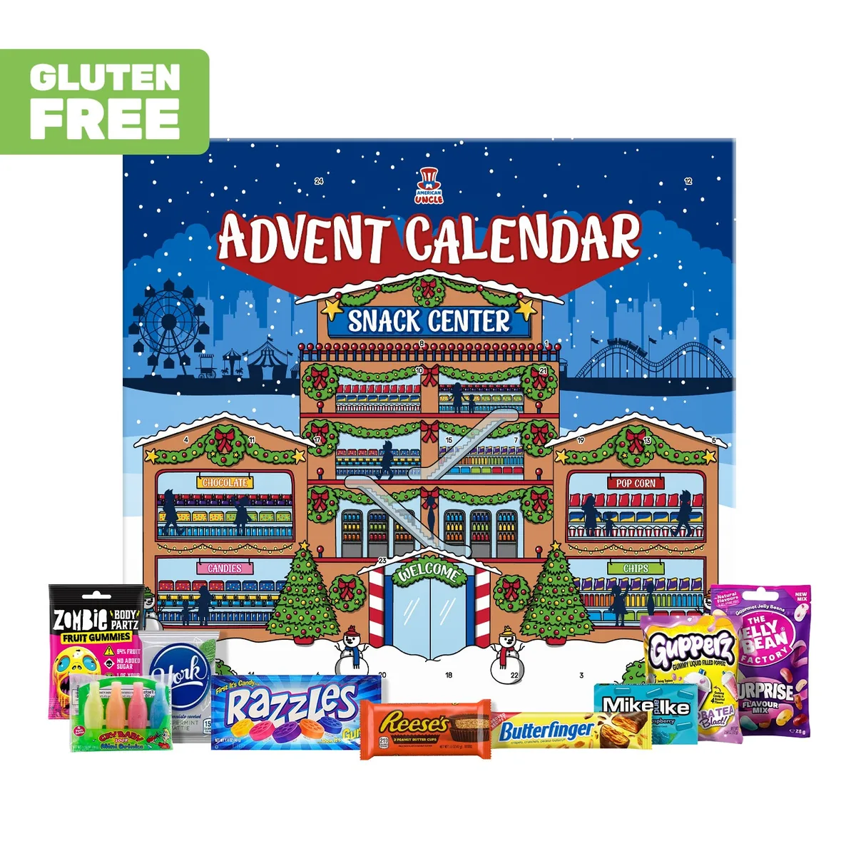 [SANS GLUTEN] Snack Center, Calendrier de l’Avent de 24 snack sucrés et salés du monde entier