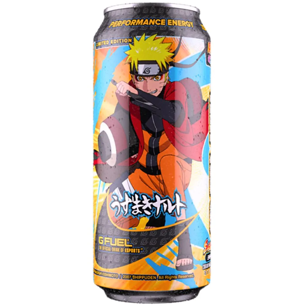 GFuel Naruto Zero Sugar Sage Mode, boisson énergisante aux fruits de 473ml