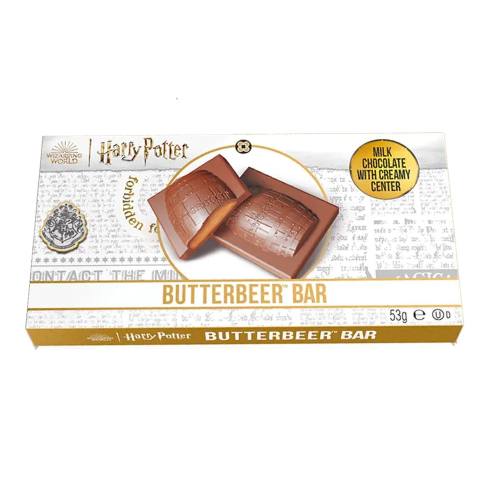 Barre de chocolat Harry Potter Butterbeer, tonneau de chocolat rempli de crème au beurre de 53g