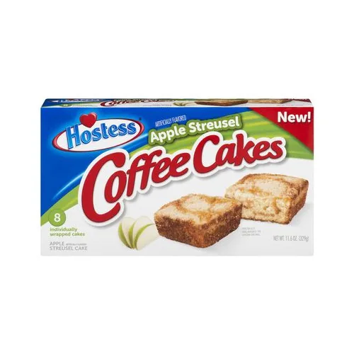 Hostess Apple Streusel Coffee Cake, paquet de 8 gâteaux individuels au streusel de pomme et café