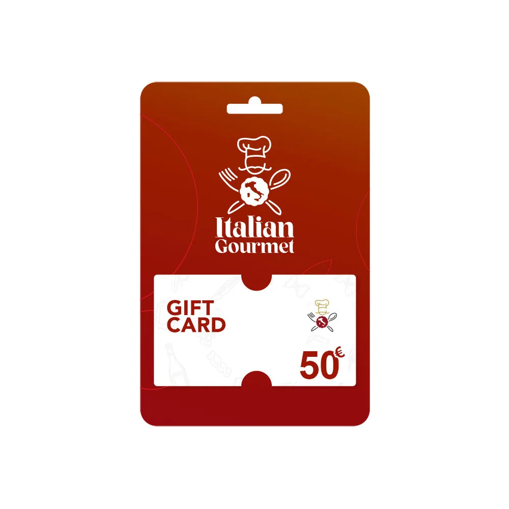 Carte Cadeau Italian Gourmet Gift Card 50€
