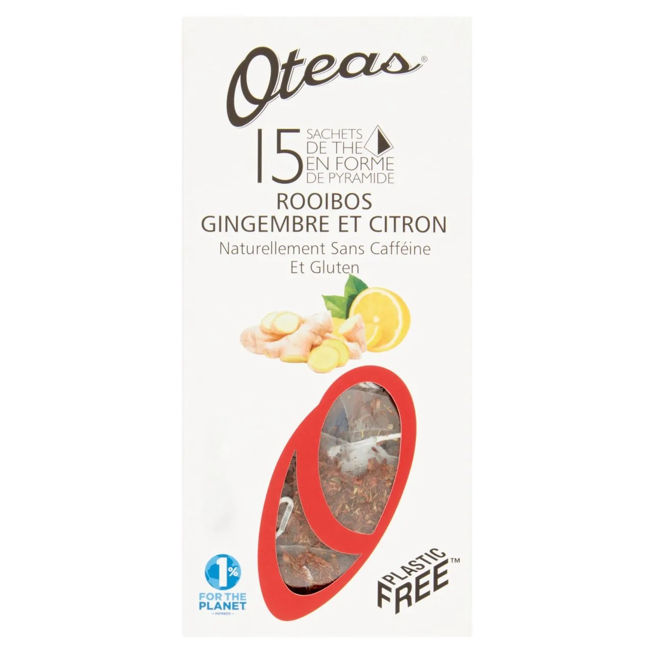 Oteas Rooibos Ginger & Lemon 15 per pack