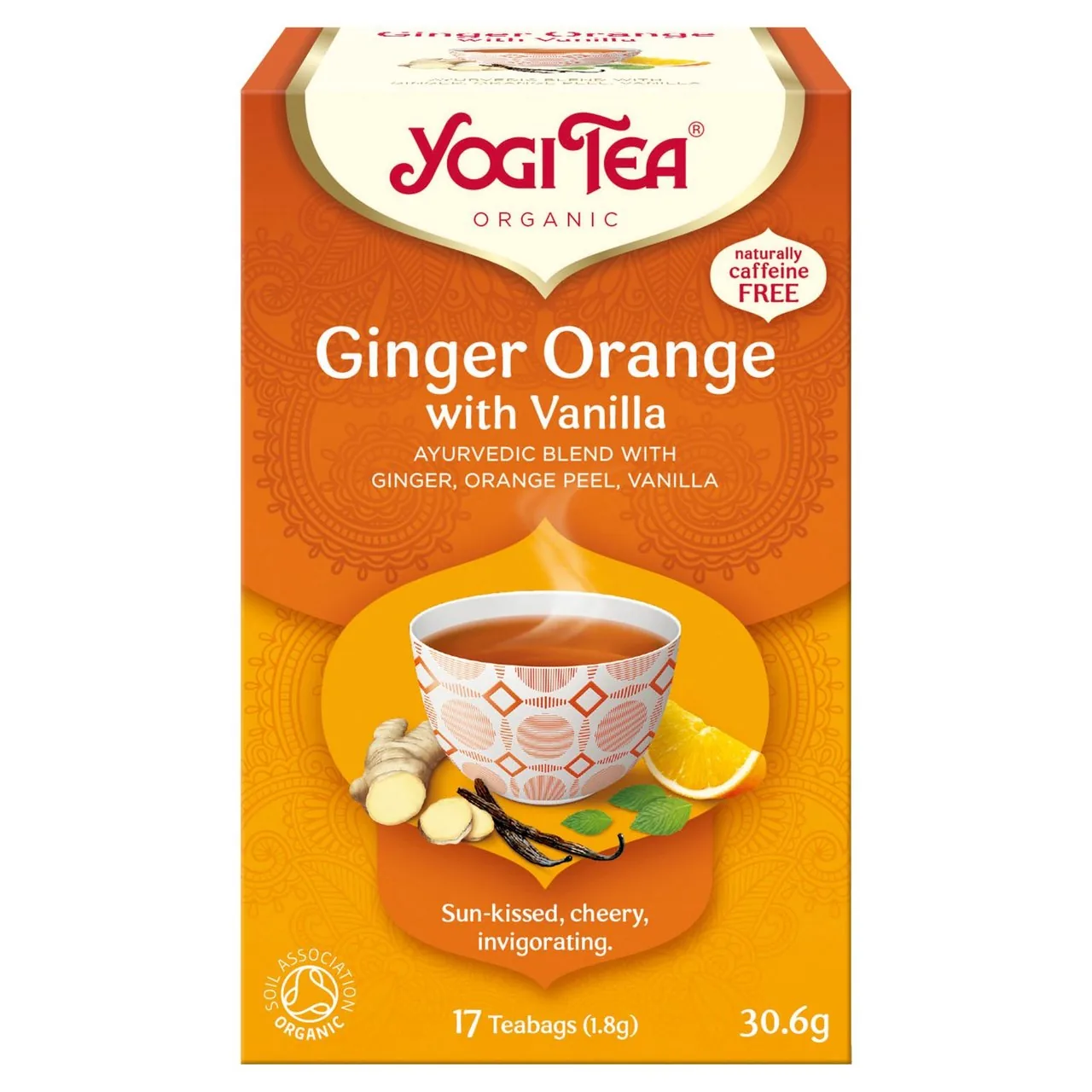 Yogi Tea Organic Ginger Orange with Vanilla Tea Bags 17 per pack