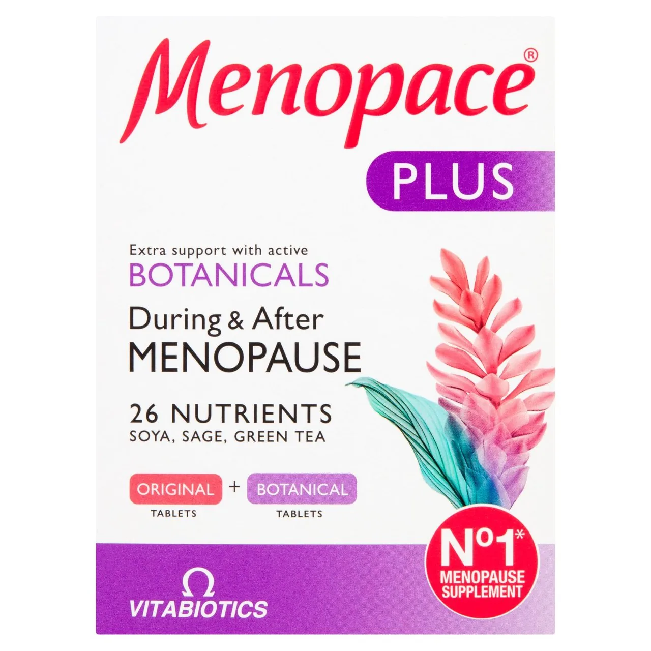Vitabiotics Menopace Plus Tablets 2 x 28 per pack