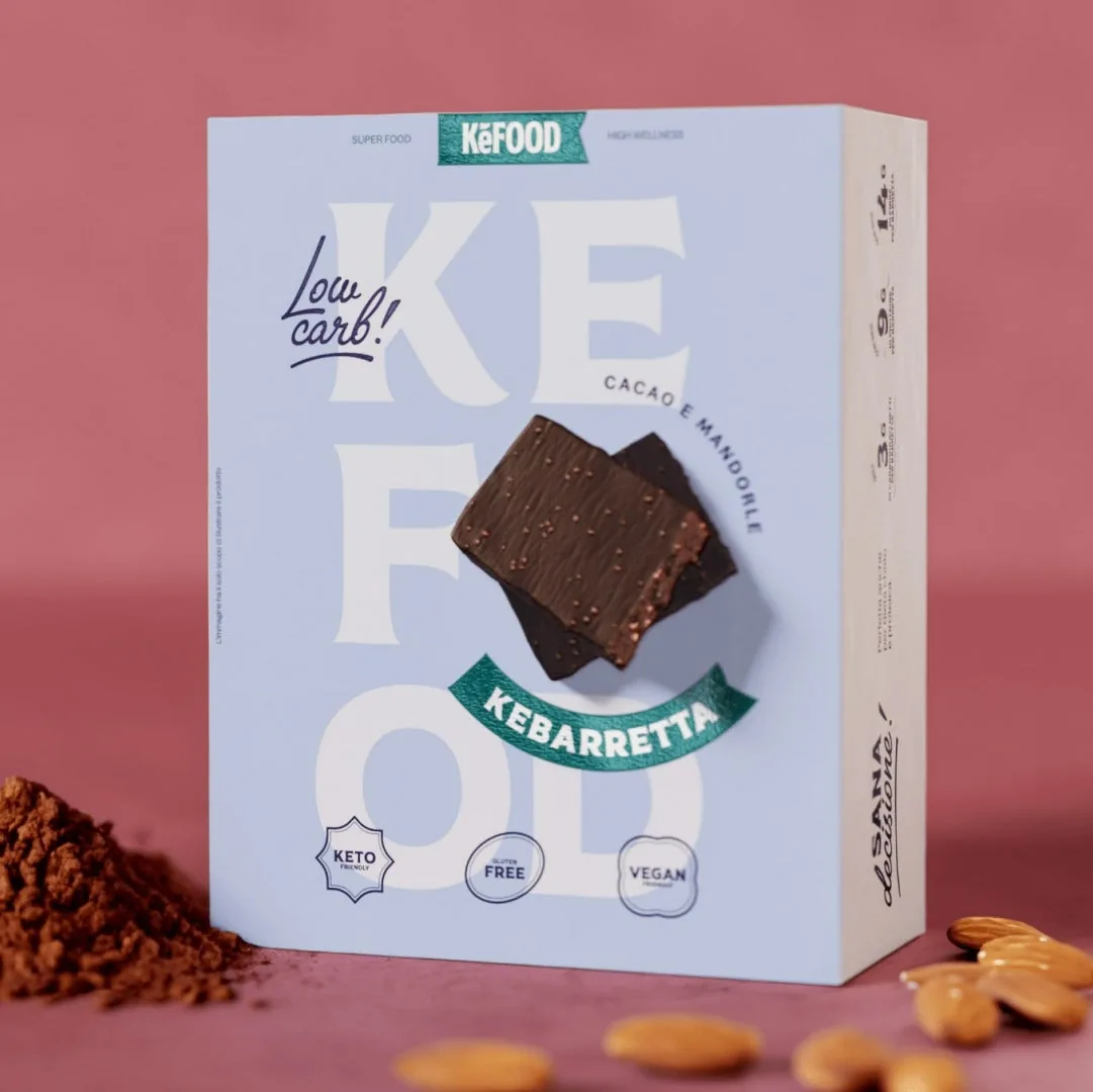 BARRETTA CACAO E MANDORLA PROTEICA KETO VEGAN BOX 12PZ