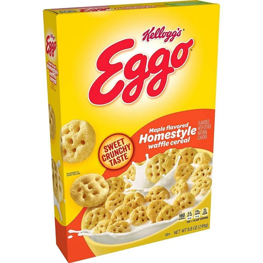 Kellogg's Eggo Waffle, céréales au goût de gaufre de 249g