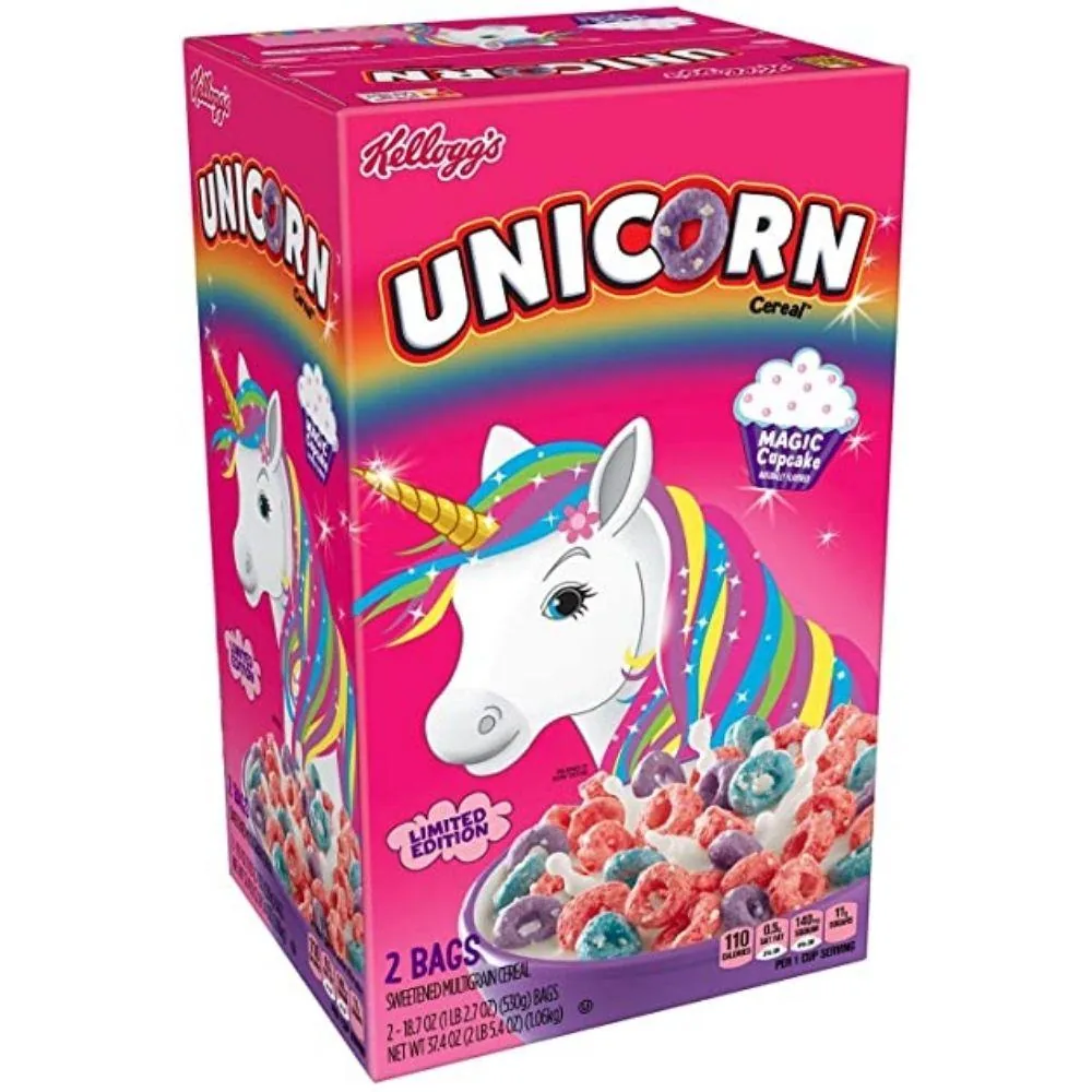 Céréales Kellogg's Unicorn 2 Sacs, céréales licorne au format maxi