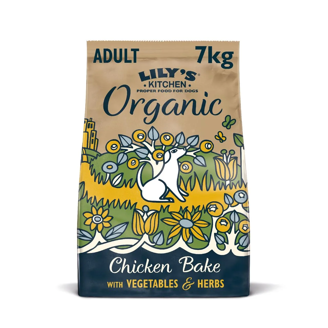 Lily's Kitchen Dog Organic Chicken Bake Adult Dry Food 7kg