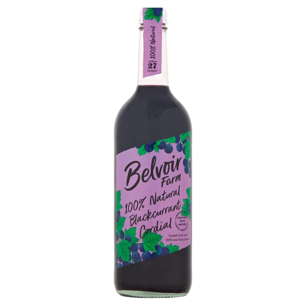 Belvoir Natural Blackcurrant Cordial 750ml