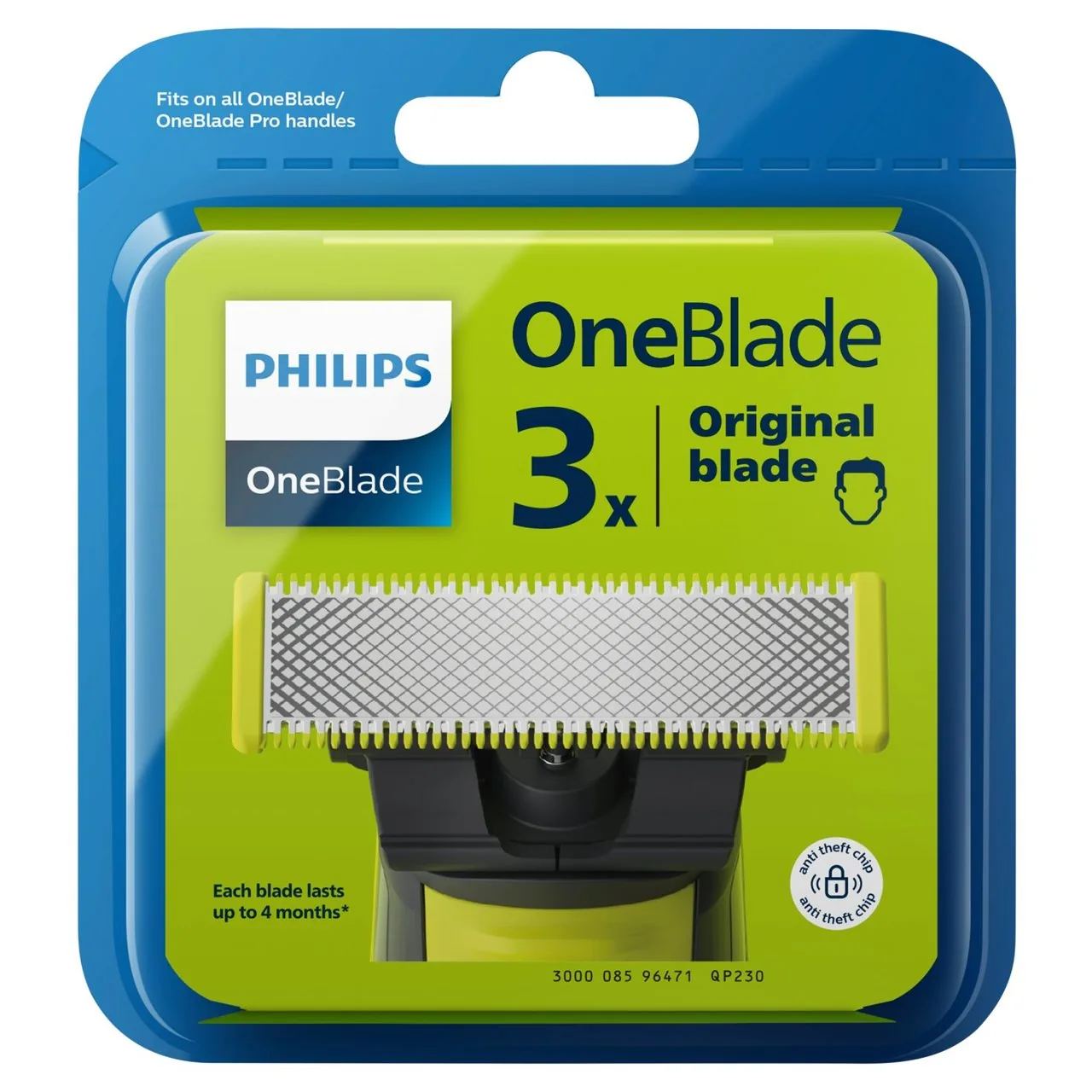 Philips OneBlade 3 Pack Rlade Refills