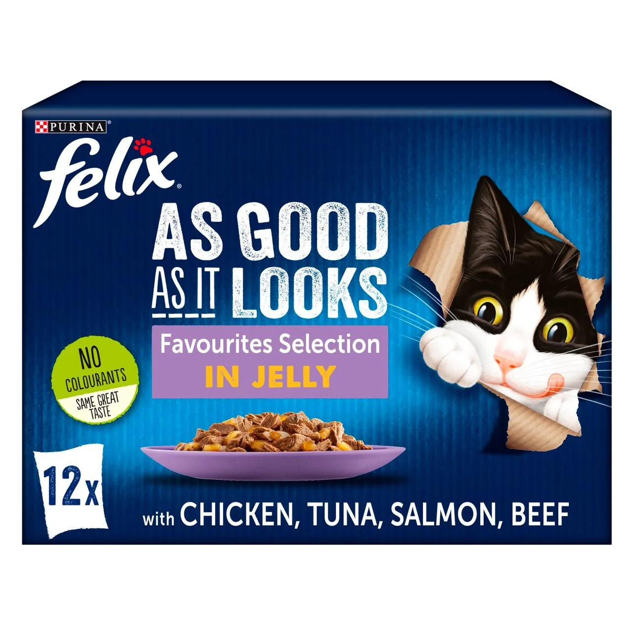 Felix As Good As It Looks Favourites Selection in Jelly 12 x 100g