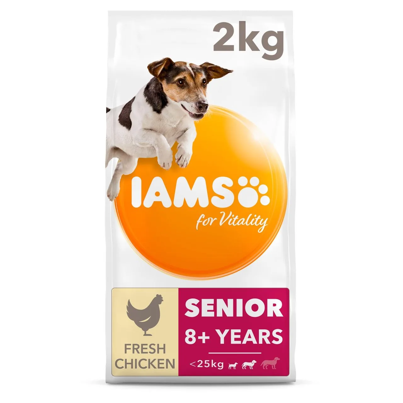 IAMS for Vitality Senior Dog Food Small/Medium Breed With Fresh Chicken 2kg