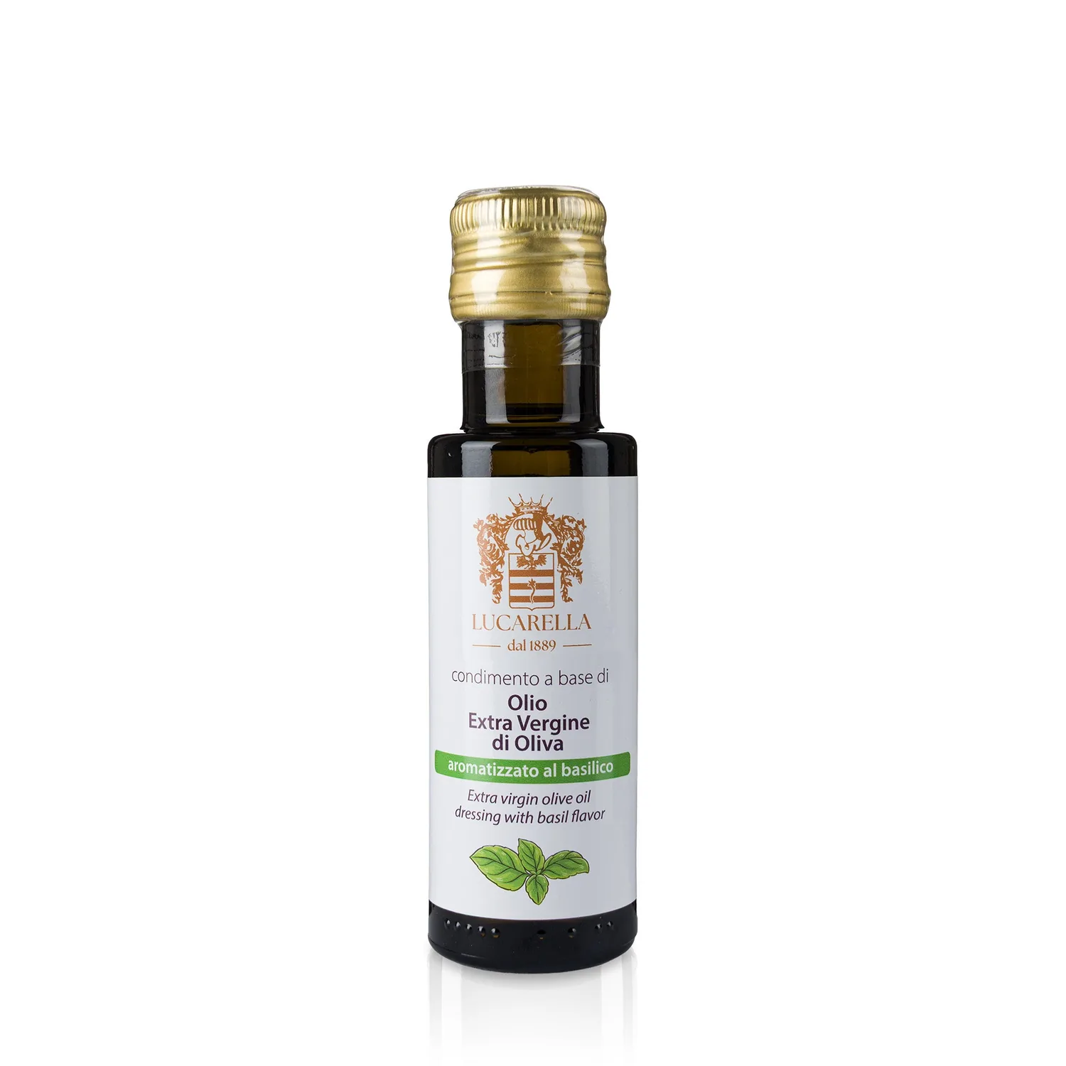 Condimento all’Olio EVO aromatizzato al Basilico 100 ml