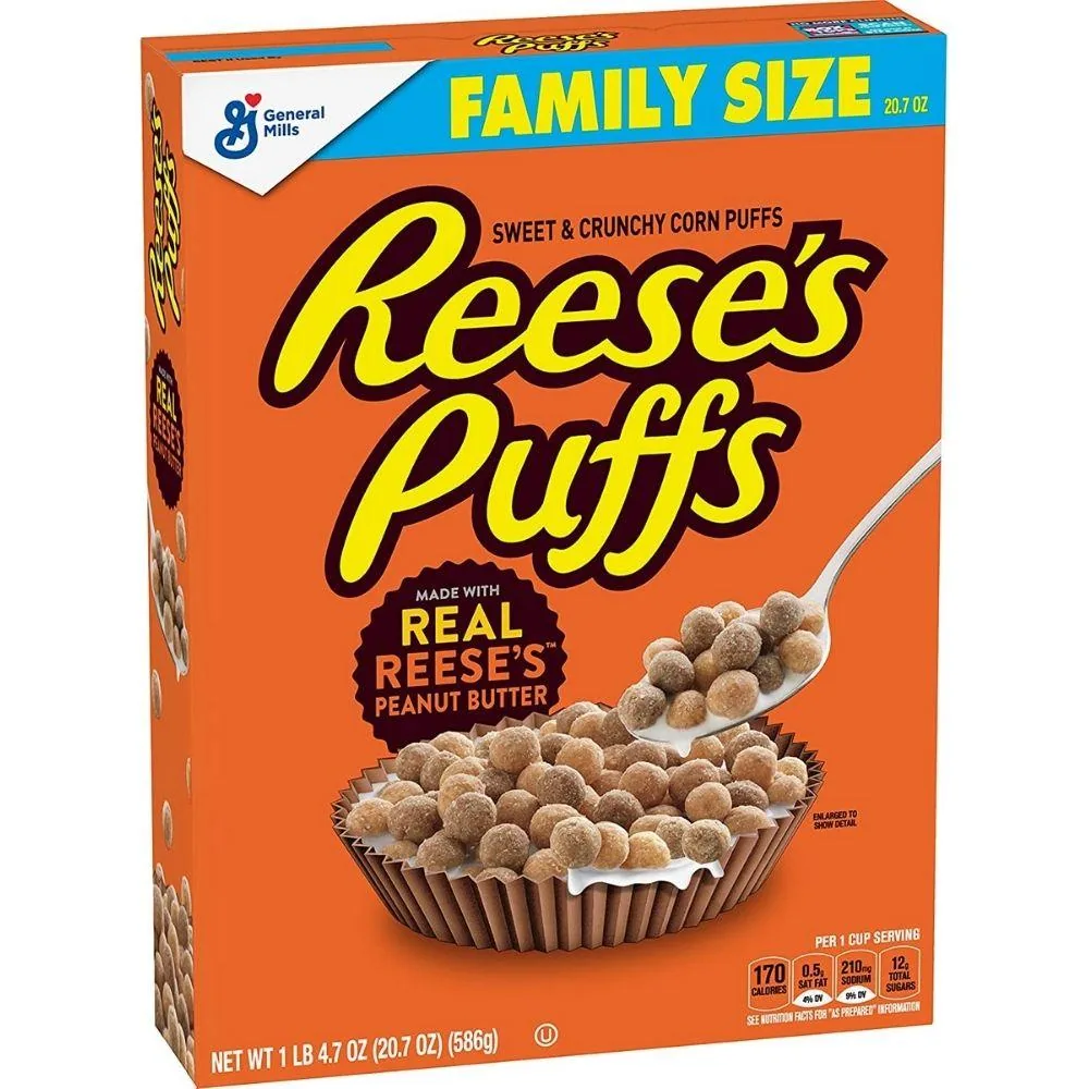 Reese's Puffs, céréales au beurre de cacahuète de 586g